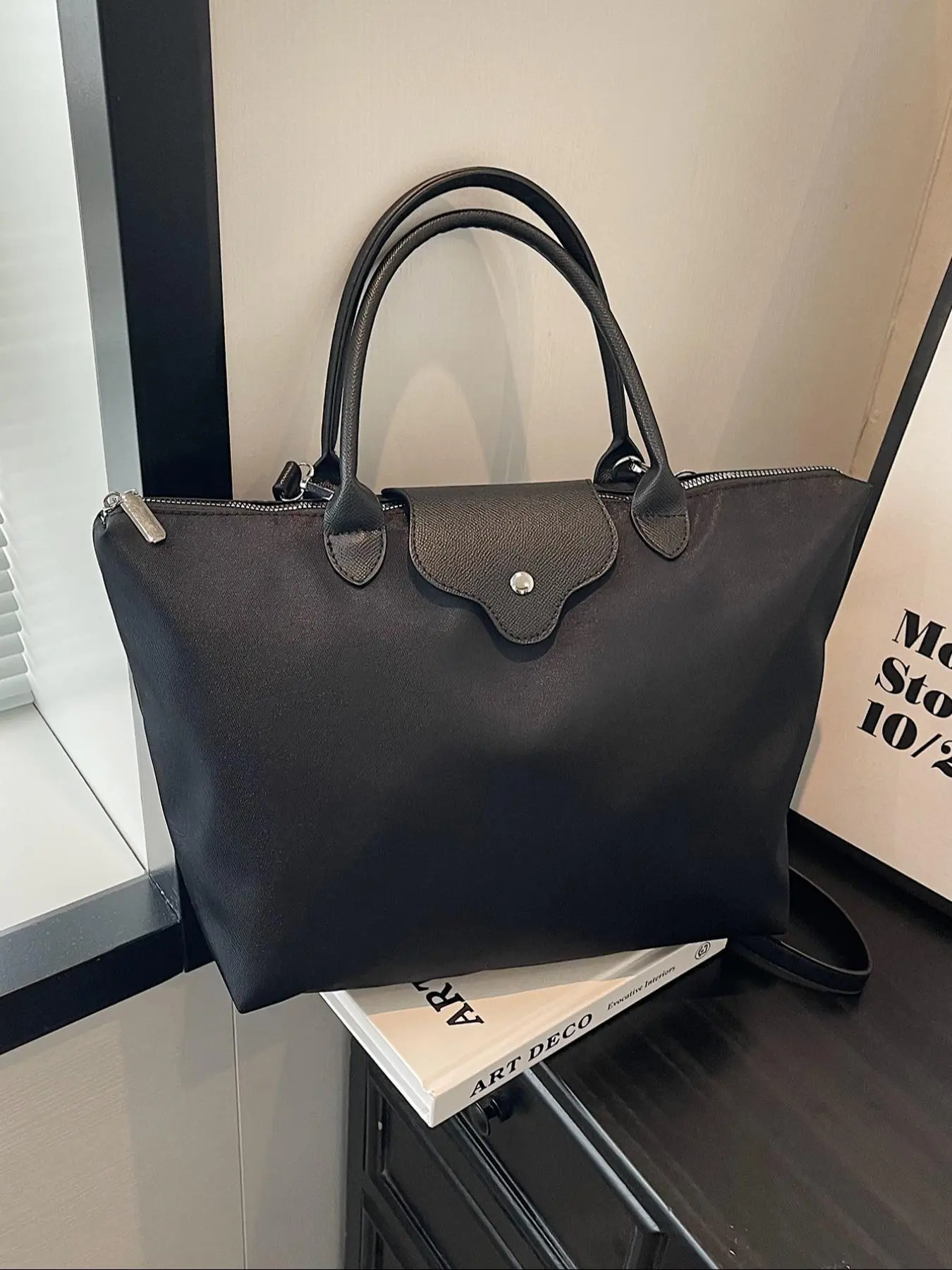 Women's Large Capacity Handbag, Fashionable Zipper Crossbody Bag for Daily Used, Casual Trendy Versatile High-quality Daily Commuting Bag