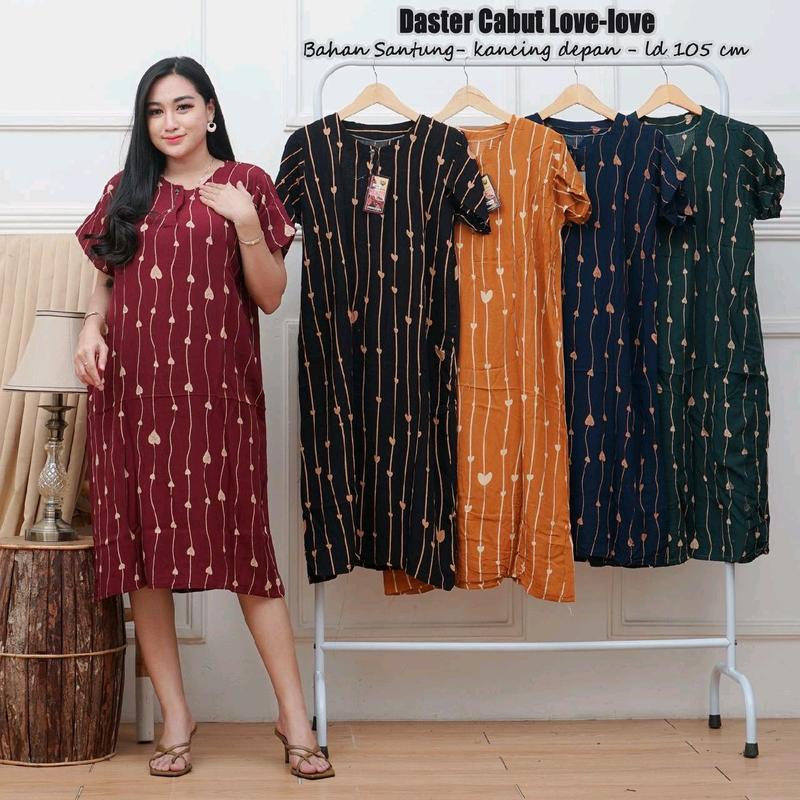 100RB 4pcs DASTER ANEKA MOTIF STANDAR LD 105 -  110 KANCING DEPAN/DASTER KEKINIAN BUSUI 3