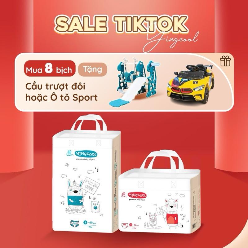 [ Tặng cầu trượt đôi cho bé / Oto Sport- Combo 8b] Bỉm YINGCOOL Size NB64/SD60/MD56/MQ50/L48/XL44/XXL42/XXXL40 Toy Đồ Chơi