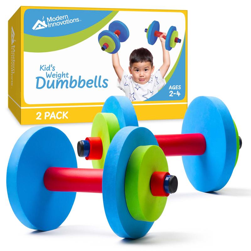 TikTok Shop Modern Innovations Kid s Weight Dumbbells 2 Pack Toy Dumbbell for Toddlers 2 to 4 Years Old Red Green Blue