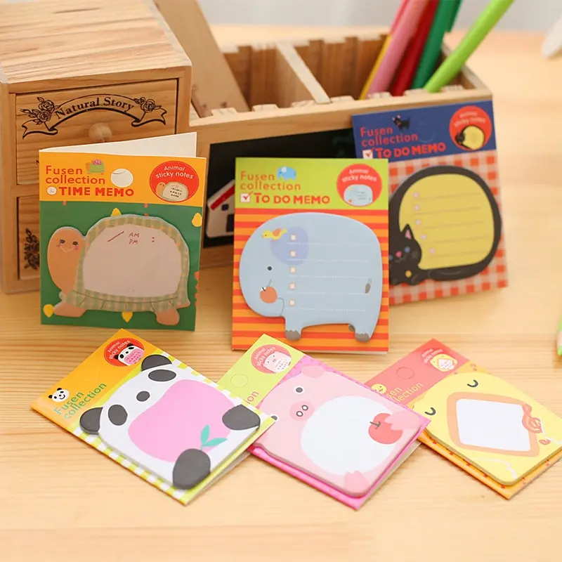 Giấy nhớ hình các con vật dễ thương đáng yêu,kute_Đồ dùng học tập cho bé giá rẻ 0