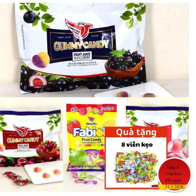 Nhiều loạt các hương vị trộn hợp của kẹo dẻo trái cây đào việt quất nho đen xoài cam táo xanh dâu tây Ăn Vặt Snack Candy Food Chua chip chip kẹo sữa douyin kẹo không ngọt kẹo crystal candy keo kẹo dẻo trái cây chip chip kẹo dẻo chip chip