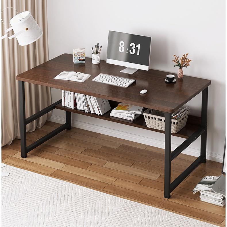 Bàn làm việc kích thước 1m2,1m,80cm BH-005 gỗ công nghiệp mdf phủ Melamine chống cong vênh chân sắt kẽm chịu tải lớn có thanh sắt đỡ mặt bàn chân sắt 25x25mm sơn tĩnh điện