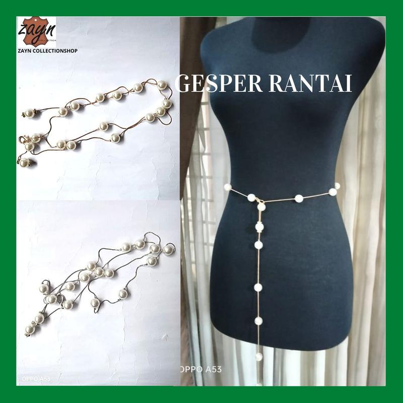 Product Introduction of Belt Rantai Mutiara Gold Gesper Fashion Wanita Silver Ikat Pinggang Gamis Rantai Model Kait 10