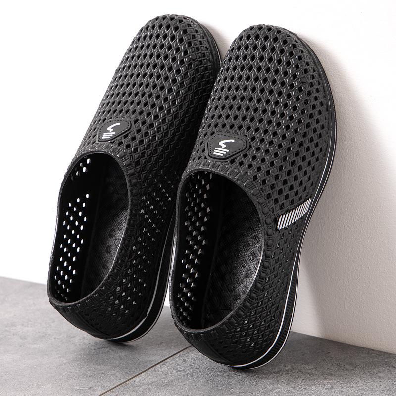 Giày sục nam nhựa quai hậu thể thao siêu nhẹ êm chân lỗ thoáng khí đi biển đi mưa chống nước siêu bền A33 V348