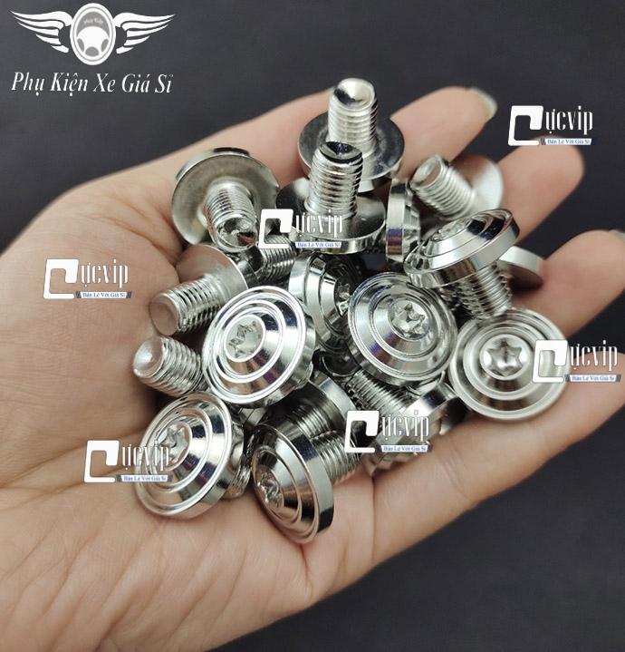 Ốc Chân Kính (Gương) Chiếu Hậu Salaya Phay Thái Inox 304 Ren Thuận (Xuôi), Ngược Gắn Mọi Loại Xe MS5720 0