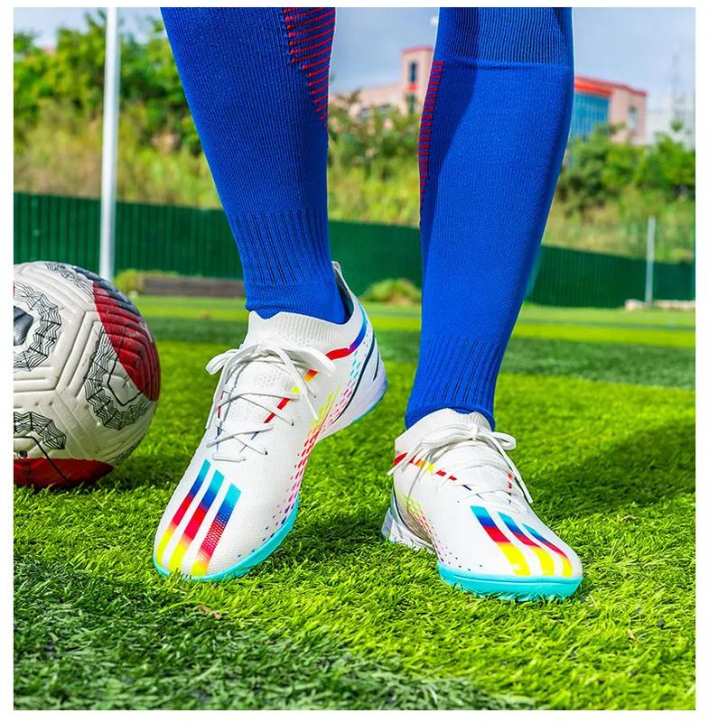 Product Introduction of Soccer shoes for men fashion sneakers football shoes century Cup same new Messi long spike broken nail professional football shoes sport running shoes big size 35-45 45