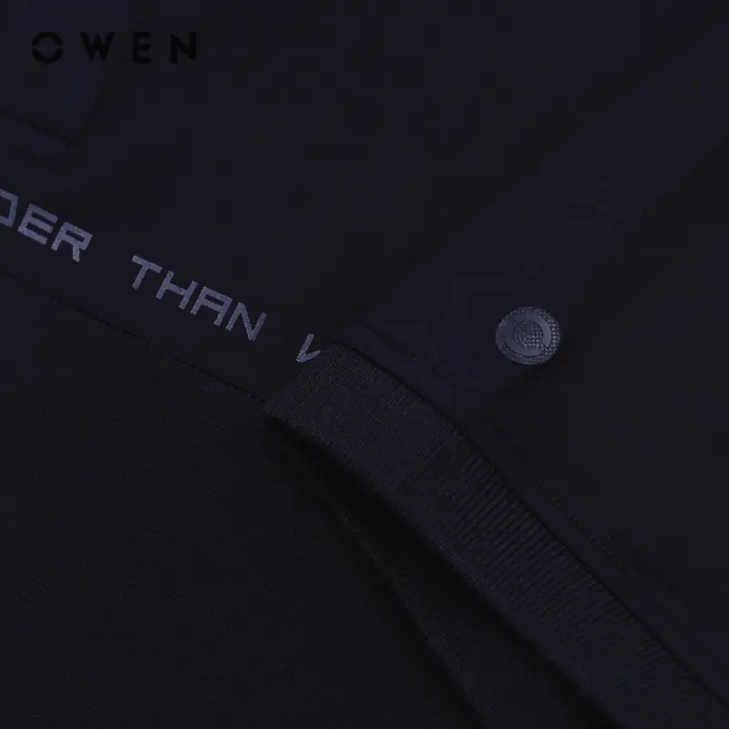 OWEN - Áo polo nam ngắn tay Body Fit APV243787 màu Xanh tím than chất liệu CVC Spandex  Hoạ tiết In/thêu Menswear 2
