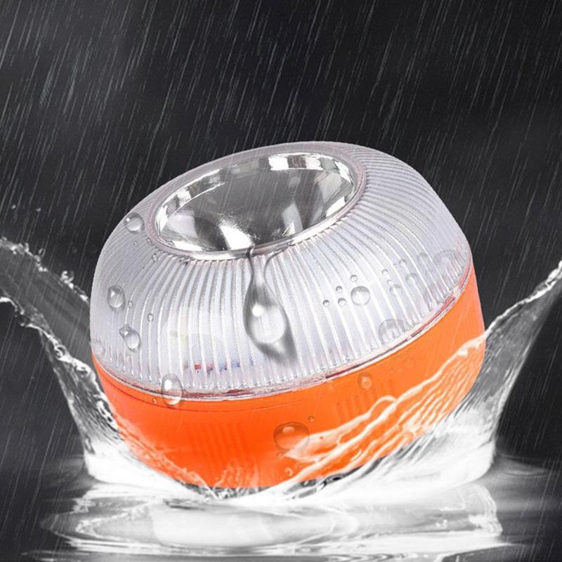 Product Introduction of V16 Car Warning Light LED White Emergency Light Yellow Flashing Light Traffic Strong Magnetic Induction Charging 19