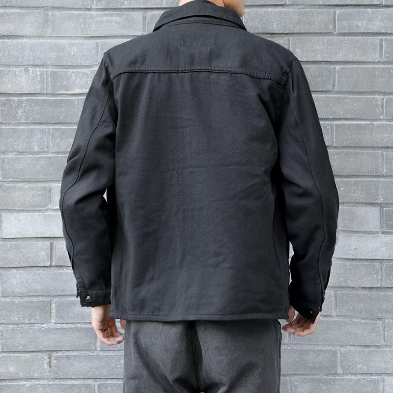 Product Introduction of Áo Khoác Denim, Shi, Thiết Kế Đơn Giản Và Rộng Rãi, Thích Hợp Cho Mùa Xuân Và Mùa Thu, Thương Hiệu Thời Trang Mới, Phong Cách Thường Ngày Cổ Polo, Áo Khoác Dụng Cụ Menswear Nam Jacket Có Túi 7