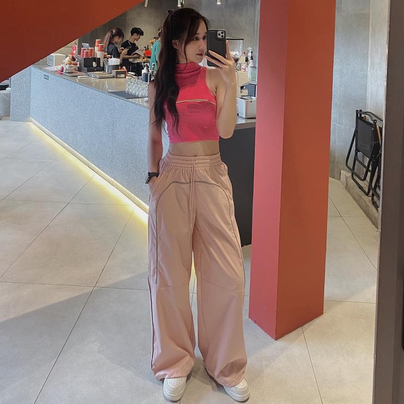 Quần Ống Suông Kaki Mềm Line Phản Quang MDQ05 Nữ Pants 5