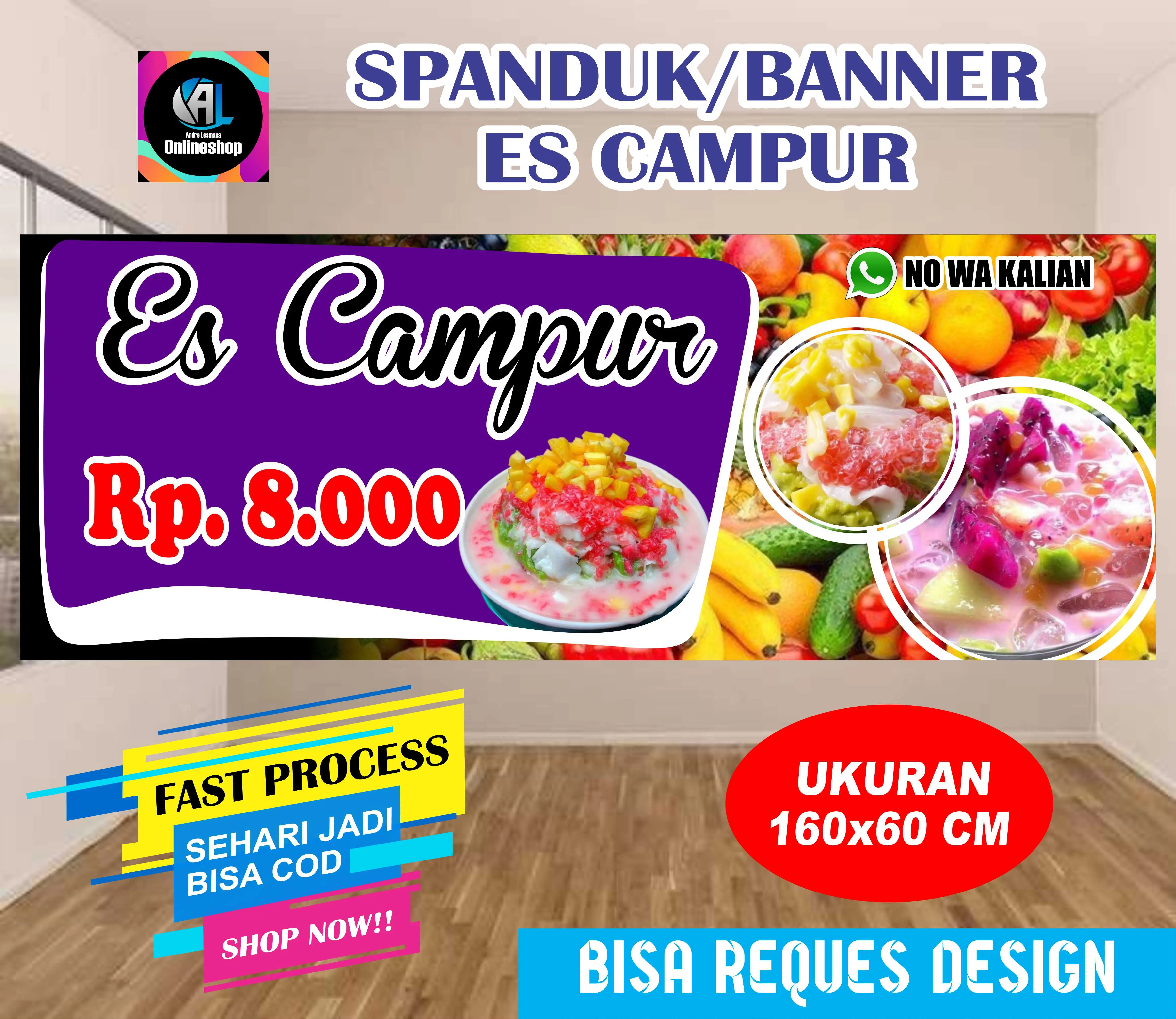 Spanduk, Banner Es Campur