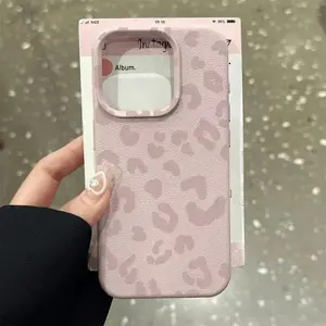 Kompatibel dengan iPhone Tatu Leopard Cahaya Kasus ponsel 11 12 13 14 15 16 Tekstur Kulit Kasus ponsel iPhone 11 PRO MAX 12 PRO MAX 13 PRO MAX 14 14PLUS 14PRO MAX 15 15PLUS 15PRO MAX 16PRO MAX Casing yang cantik X XSMAX