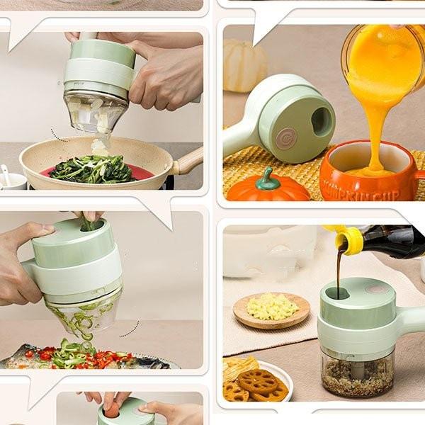 Blender Chopper Elektrik Mini 4in1 Portable Multifungsi - 4in1 Food Chopper Mesin Pisau 7