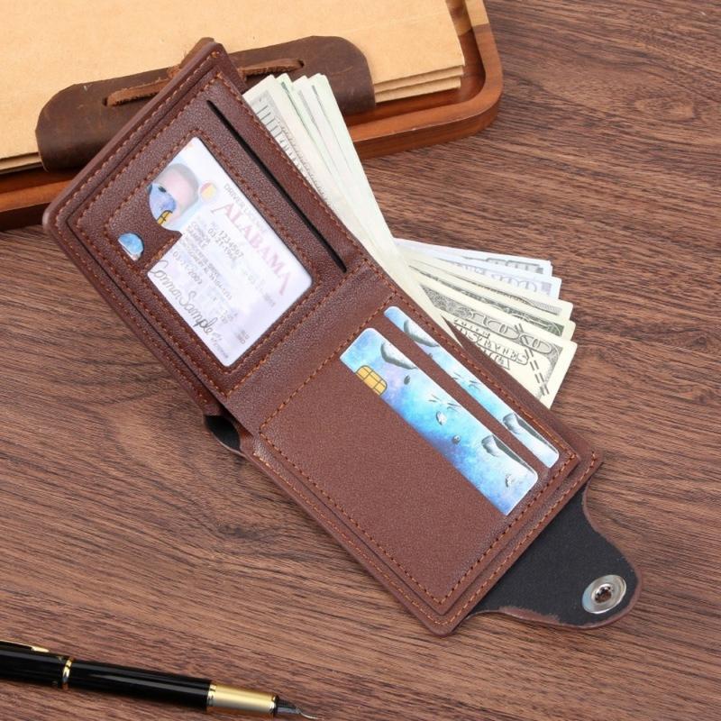 Product Introduction of New men's wallet, zipper multi-card position trendy cartoon short wallet 5