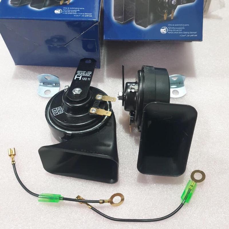Còi điện Denso 12v 24v. còi ốc sên ô tô, xe tải âm thanh 110 dB cực lớn Phụ Kiện Phụ Tùng
