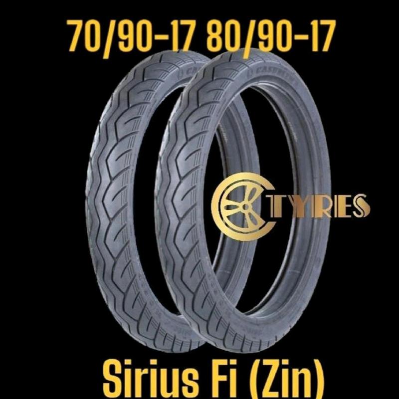  1 Cặp vỏ xe Sirius Sirius Fi Dùng Ruột  70 90-17   80 90-17  CASUMINA  EST 1976  mâm rcb sp500 