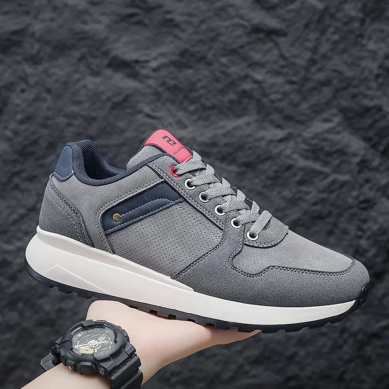 PANARYBODY Sepatu Pria Model Baru Warna Abu abu Sneakers Cowok Ringan Nyaman Sol Anti Slip QN8086 7