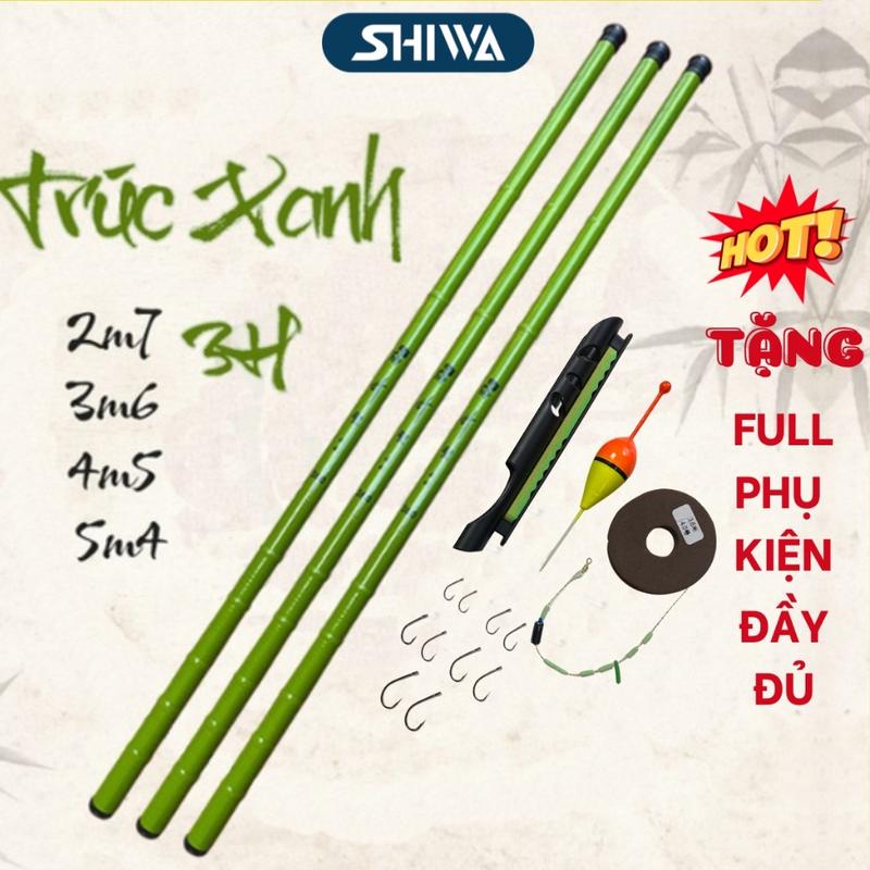  Cần Câu Tay Trúc Xanh 3H Giá Rẻ Chât Liêu Cacbon Cao Câp  TẶNG TRỤC + PHAO +ỐP CẦN + LƯỠI ĐƠN  Bắt Cá Fishing Câu Cá Đi Câu 