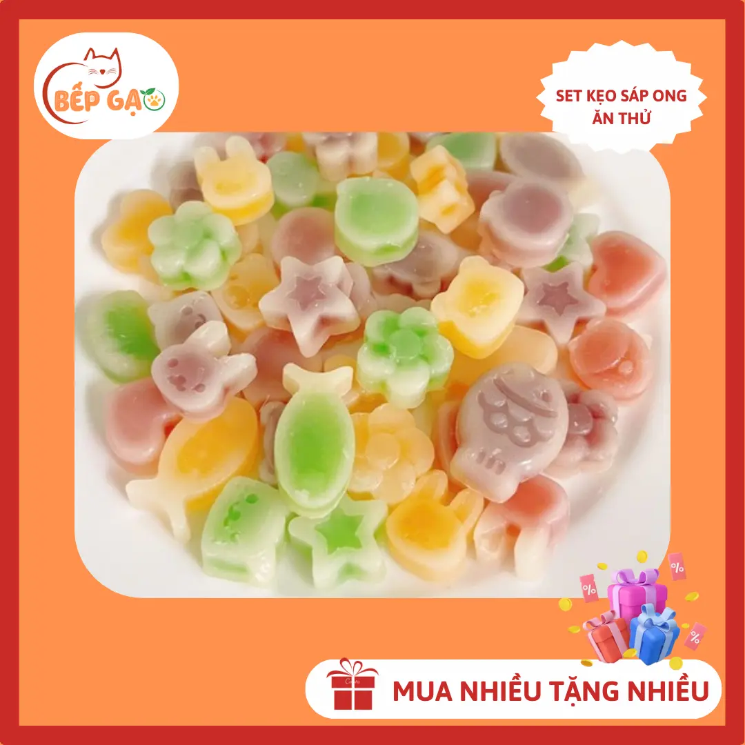 [SET ĂN THỬ] 10 viên kẹo sáp size 1cm - Bếp Gạo