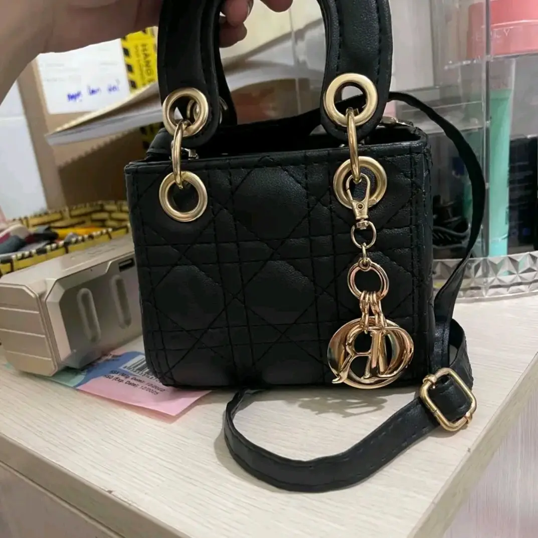 túi hộp vuông size mini da bóng,da lì
