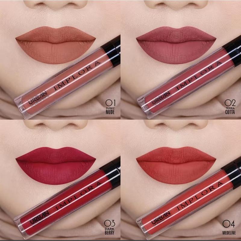 IMPLORA Urban Lip Cream Matte - Pewarna Bibir Tahan Lama - Brown sugar 4