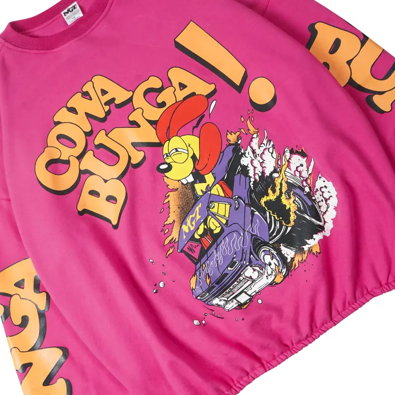 Pink Oversize Crewneck Cowabunga 2
