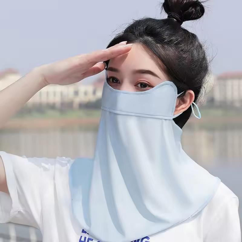 Summer Sun Mask, Sunglasses Women's Full Face Ice Silk Seamless Neck Protection Riding Sunshade UV Sun Protection Summer Mask 1pc hiking  backpack bike  bag grip  socks gym  bottles running  belt aaron  rai  golf glove 2