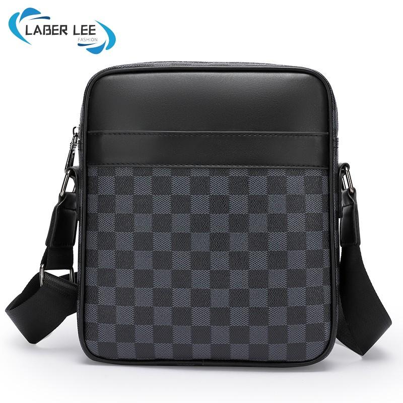  Túi Đeo Vai Nam LABER LEE Dành Cho Ipad 9.7 " Làm Bằng Da PU Túi Đeo Chéo Nam Phong Cách Doanh Nhân túi Messenger Lưới Thích Hợp Cho Nam 