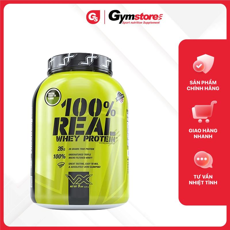Bột hỗ trợ tập gym VitaXtrong Real Whey Protein 5Lbs (2,267 gram) | Made in USA | GYMSTORE