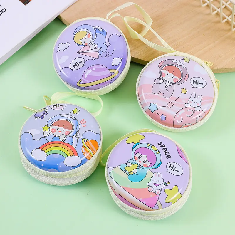 Ví Đựng Tiền Xu Bằng Thiếc, Thiết Kế Sáng Tạo Và Dễ Thương, Cho Trẻ Em, Hình Hoạt Hình, Thích Hợp Đựng Tiền Lẻ, Tai Nghe Và Cáp, Khóa Kéo Tròn, Túi Đựng Đồ, Nhỏ, Tuyệt Vời Làm Quà Tặng 5