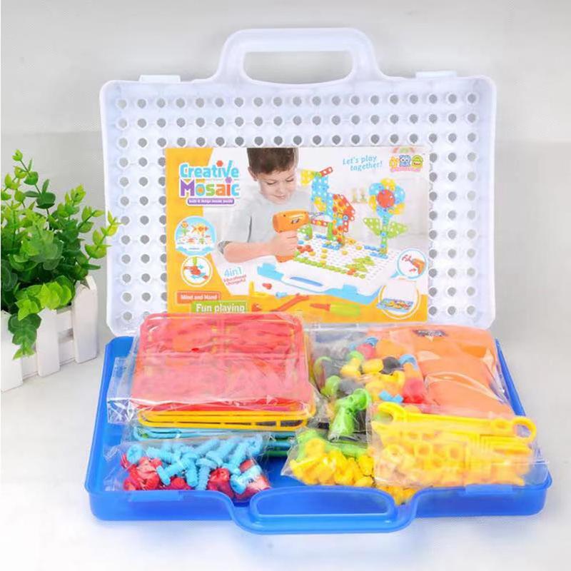 Durable Construction Games with Toy Drill, 1 Set Creative Engineering Building Kit, Learning Constructor Set Gift, Valentine's Day Gift, Fidget Toys, Crafts 4