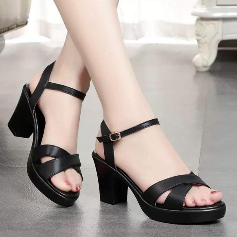 Dép nữ cao gót ĐẸP mẫu quai chéo gót vuông 3 phân, 5 phân, 7 phân và 8 phân chắc chắn, Thời Trang hè KH-03 DéP Shoes GiàY