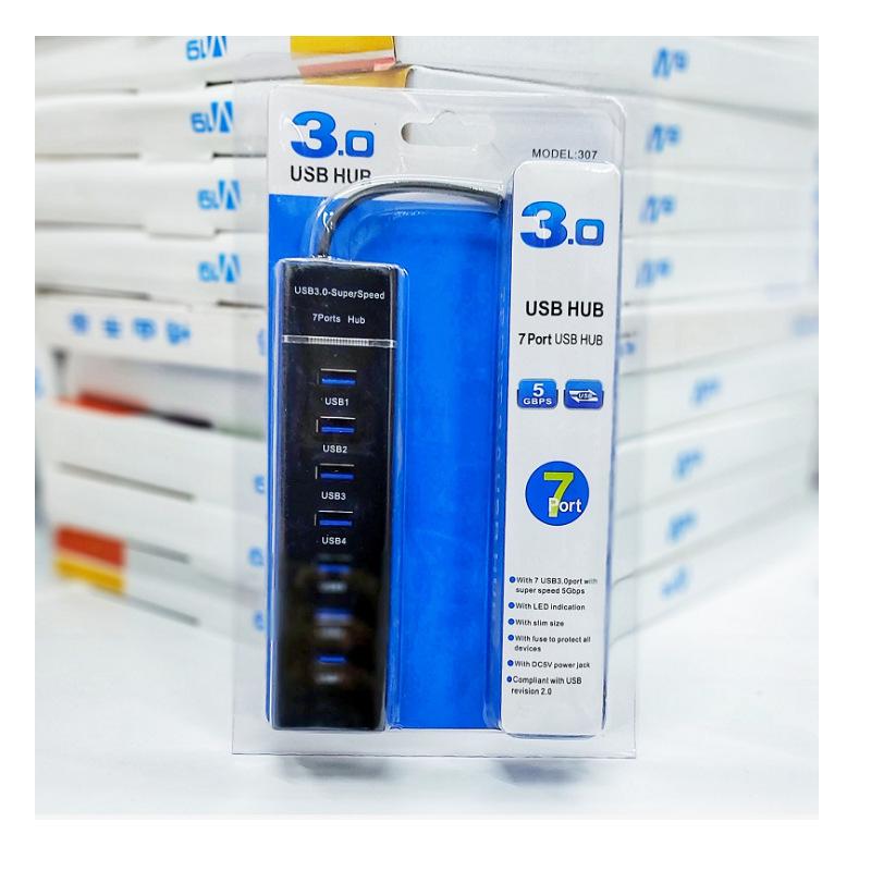 Product Introduction of usb3.0 laptop desktop expand UU one drag seven drag four hub concentrator 1.2 meters line length 1