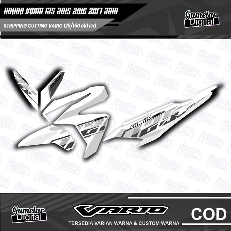 STRIPPING SIMPEL HONDA VARIO 125 150 LED OLD TEMA VIETNAM 1 SUDAH DI CUTTING TINGGAL TEMPEL 2