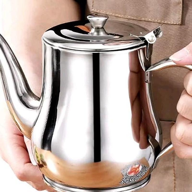 Bình lọc dầu Inox 800ml lọc dầu thừa sau chế biến, Ấm lọc dầu ,chiết dầu mỡ kèm khay lọc tiện lợi 4