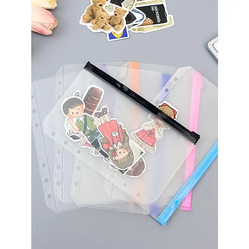 ziplock binder a6-a5/zipper bag A6-A5/Binder Divider/Serbaguna Pouch Zipper Ziplock Warna Binder-Ms.Pepeleria 8
