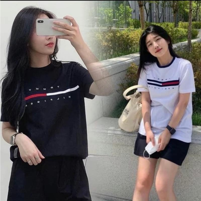 Áo TM Basic 2 Màu Đen Trắng Full Size Nam Nữ Hottrend 1