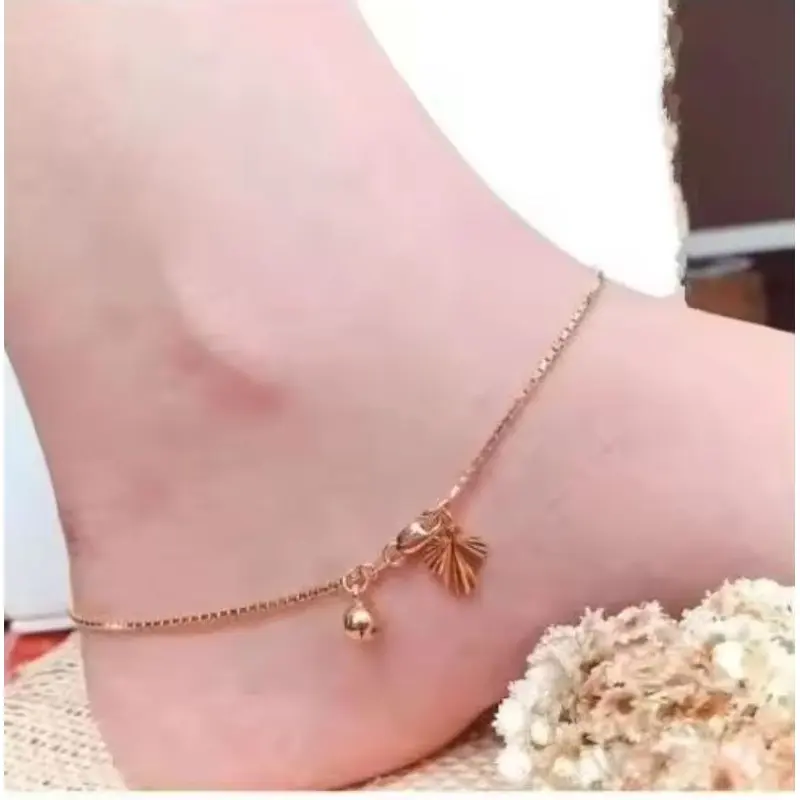 Gelang Kaki Wanita Titanium Anti Luntur Terbaru Bisa COD terbaru Pink