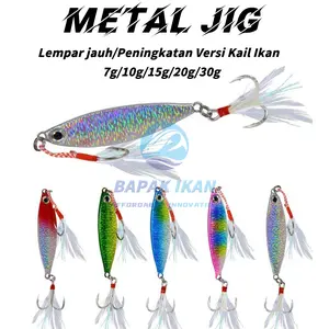 Metal Jig  Piring besi Umpan Lua umpan logam 7g/10g/15g/20g payet memancing ikan laut mulut bernyanyi ikan Gan ikan Mandarin umpan Lua-BK002