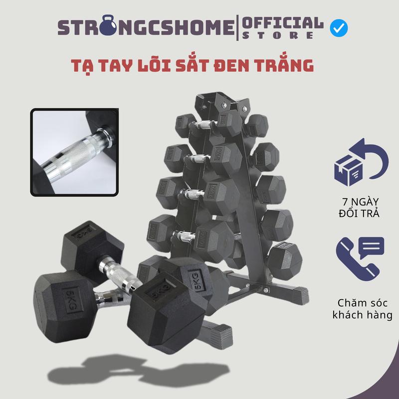 Tạ tay Tạ tập gym thể dục thể hình tại nhà 7.5kg bằng sắt nguyên khối cao cấp sp113 Cao Su Nam tạ dumbbell