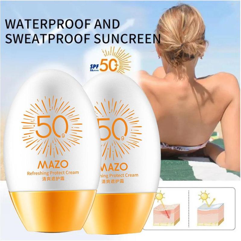 Product Introduction of Summer SPF50 Sunscreen Cream Lasting Sun Protection Refreshing Moisturizing Sunblock Cream 23