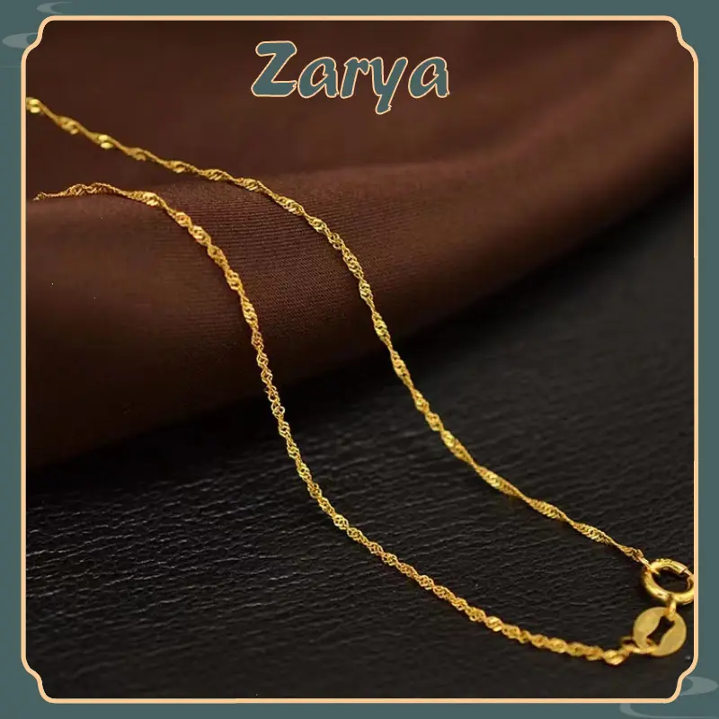 916 gold-plated original Rope necklace for women gift 18''