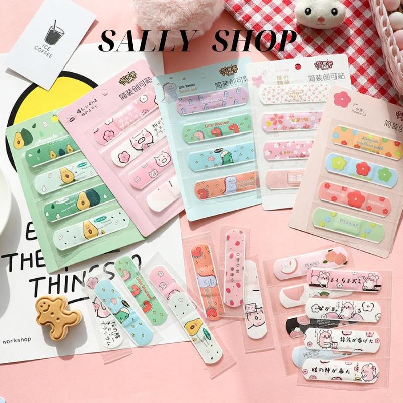 Set 4 băng cá nhân băng y tế dán vết thương urgo hoạt hình cute thiết kế đơn giản tiện dụng nhiều mẫu mã- SALLY SHOP
