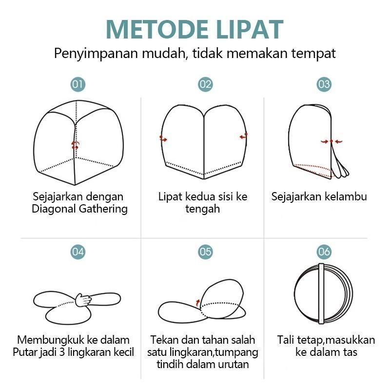 Kelambu Lipat Tidur Kelambu Bayi Tenda Anti Nyamuk kelambu tidur Portable 150x200 180 x 200 220x200Kelambu Lipat Kelambu Tempat Tidur Dewasa Anti Nyamuk Kelambu Pelajar Kelambu Tenda Kelambu Jumbo
