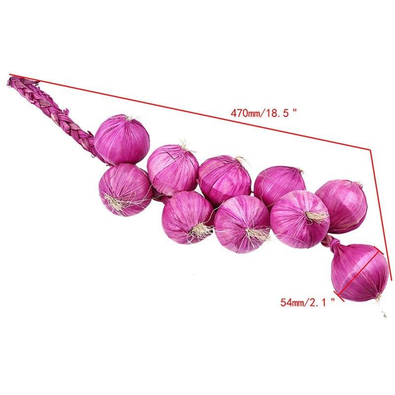 Product Introduction of Hanging Faux Food Party Decor Artificial Garlic Onion Photography Props Home Decor Simulation Vegetables 10