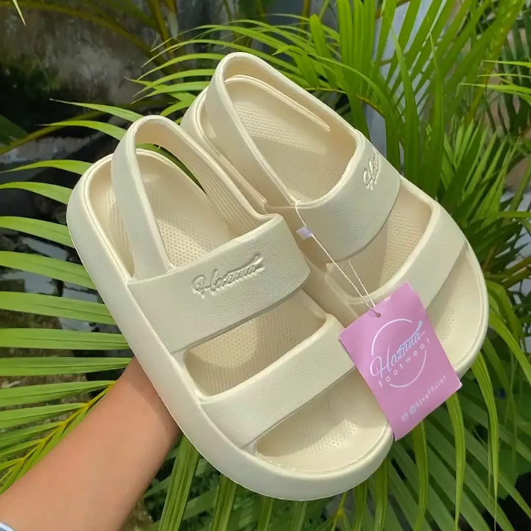 Sandal Wanita Estetik Hazana Korean Style Sendal Cewek Lalisa Kekinian