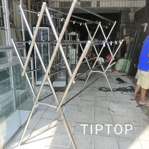 Jemuran Baju Pakaian Jumbo Super Besar dan Super Tebal Premium Stainless Modern Rak Anti Karat