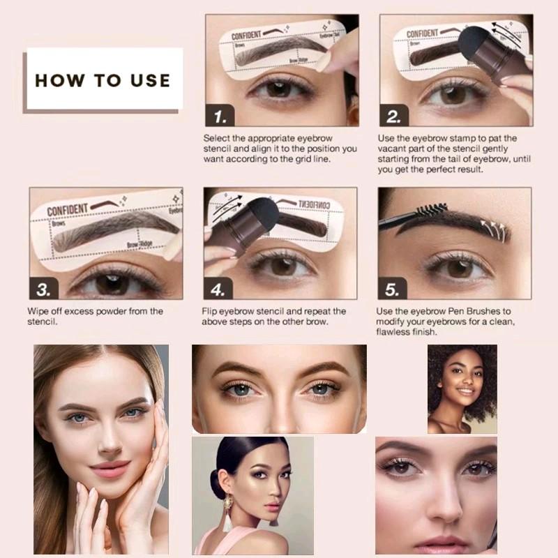 Toserba kaltim eyebrow stamp Powder Waterproof 2
