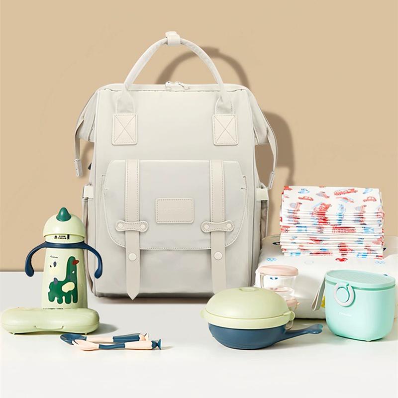 Balo bỉm sữa giữ nhiệt bình sữa Monesa Care Free Fox tích hợp cổng sạc USB tiện lợi, nhiều ngăn đa năng, chống thấm đựng đồ cho mẹ bé